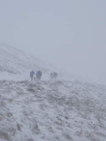 Climbers on Pendle